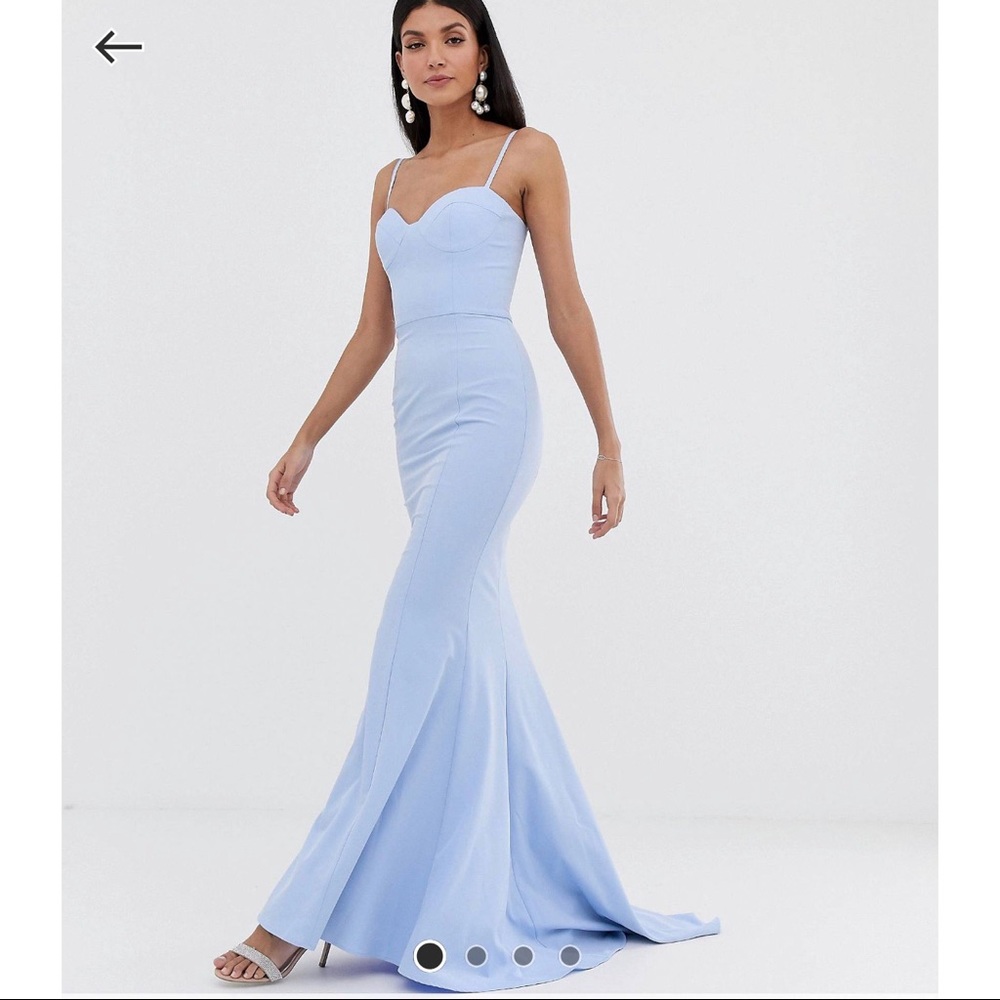 Jarlo cami strap maxi dress w/ button back detail